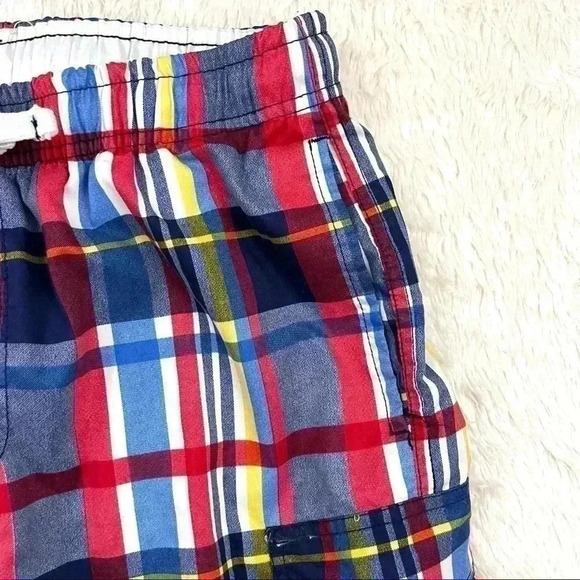 U.S. Polo Plaid Large Side Pocket Mens Swim Trunk Shorts Size M - Picture 3 of 10